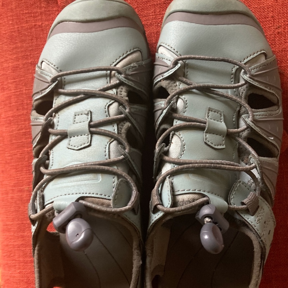 Xero blue gray shoes/sandals, barefoot, zero drop, flexible 7.5